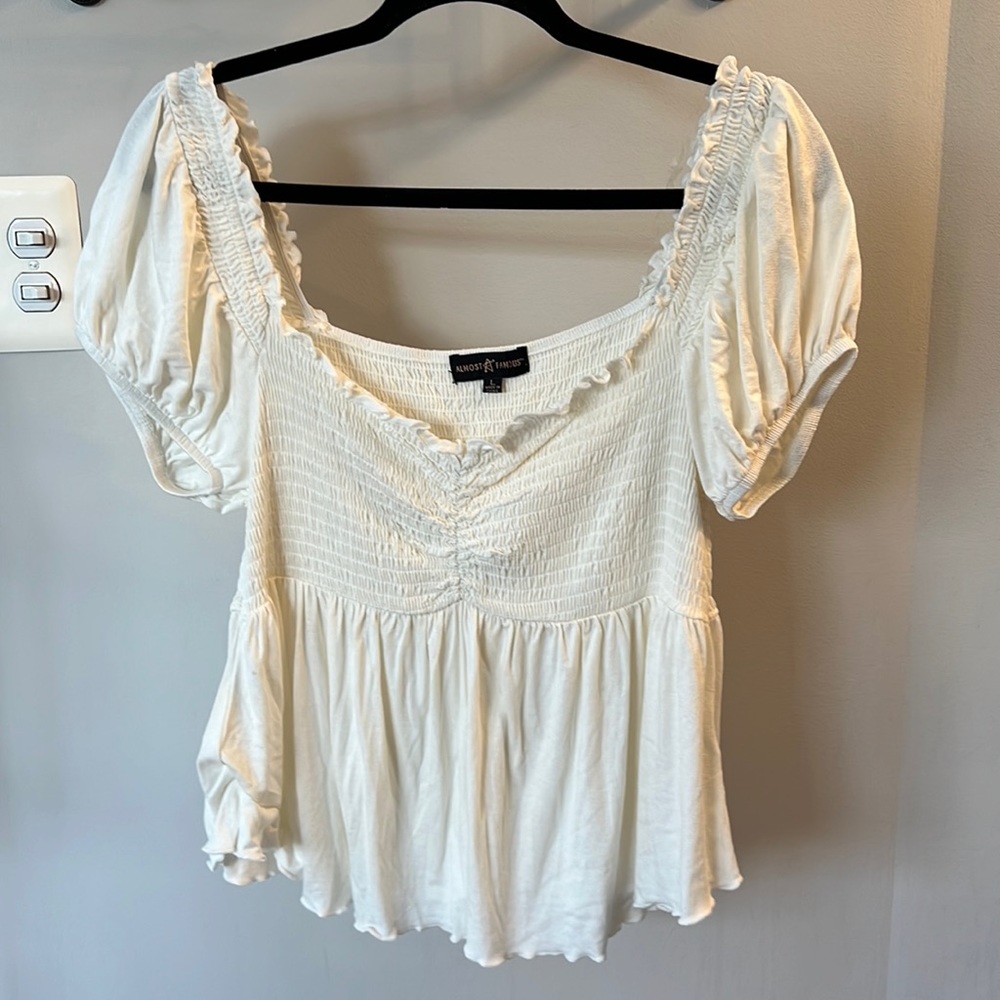 Cute Creamish white blouse